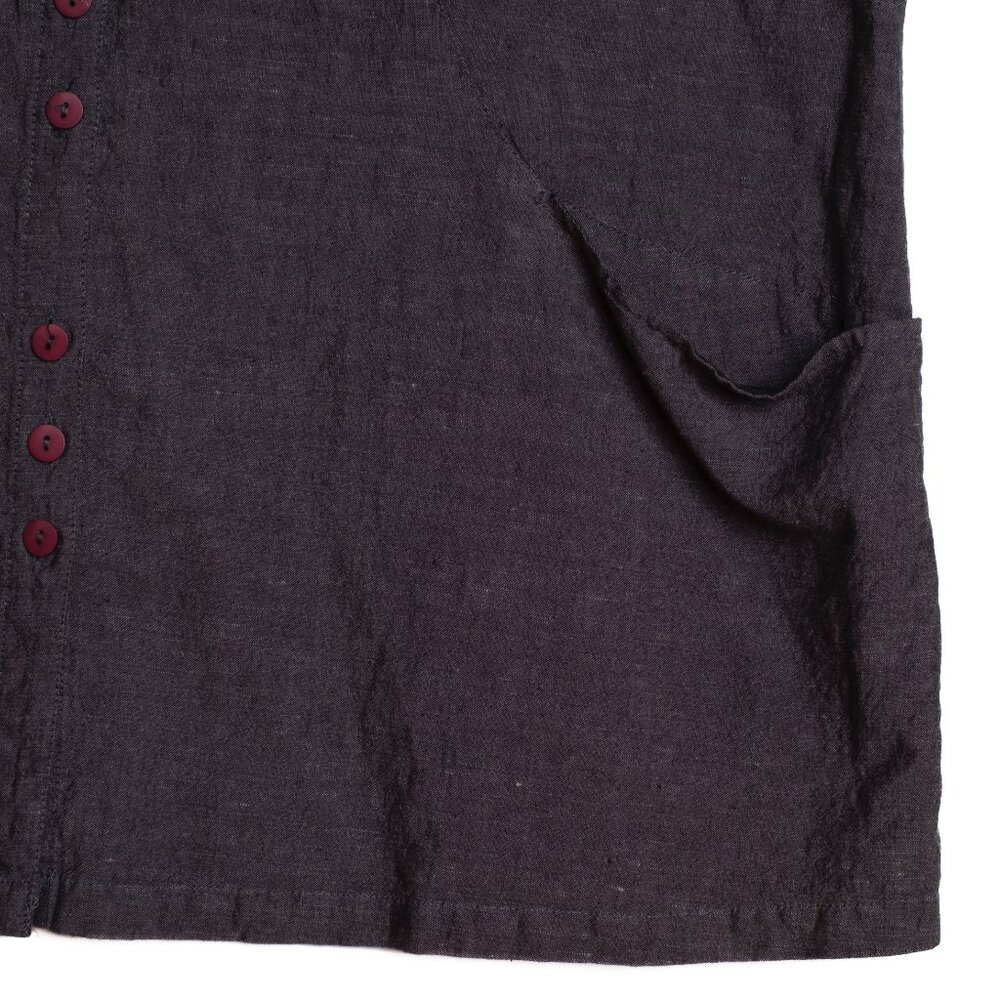 Gudrun Sjöden Linen/Cotton long line tunic top Lagonlook Boho size XL - Picture 4 of 7